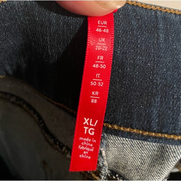 Spanx Distressed Ankle Skinny Jeans Medium Wash Size XL - Picture 5 of 7